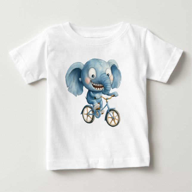 Elefant des Cartoon, Tierbeispiel Baby T-shirt (Vorderseite)
