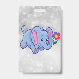 Elefant des niedlichen Cartoon Ausweis