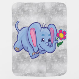Elefant des niedlichen Cartoon Babydecke