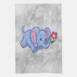 Elefant des niedlichen Cartoon Geschirrtuch