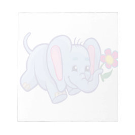 Elefant des niedlichen Cartoon Notizblock