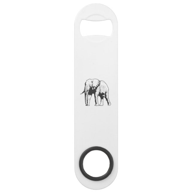 Elefant Dickhäuter aus Afrika Speed Flaschenöffner (Vorderseite)