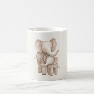 Elefant Elternteil & Baby Kaffeetasse