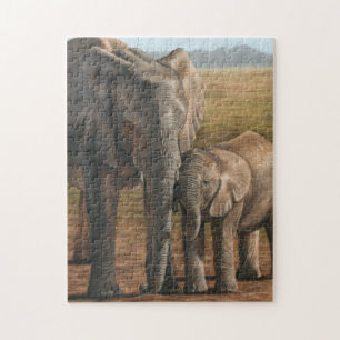 Elefant-Entwurfs-Puzzle Puzzle