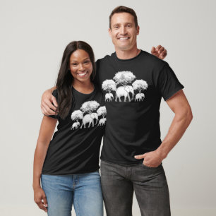Elefant Familie Afrika Safari Zoo Wärter Geschenk  T-Shirt