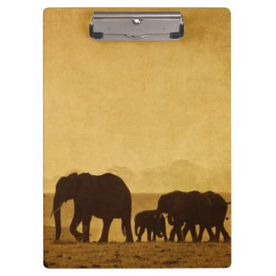 Elefant-Familie Klemmbrett