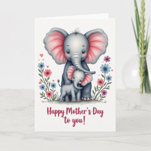 Elefant Familie Liebeskarte Karte