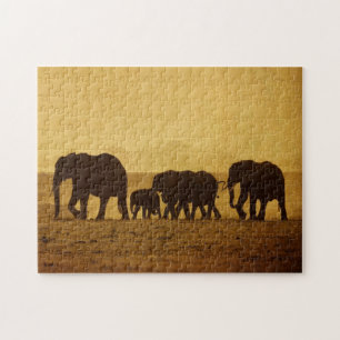Elefant-Familie Puzzle
