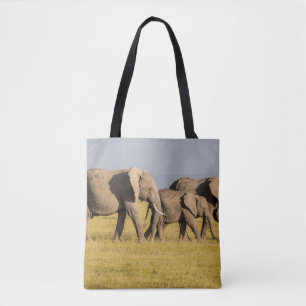 Elefant-Familien-Gehen