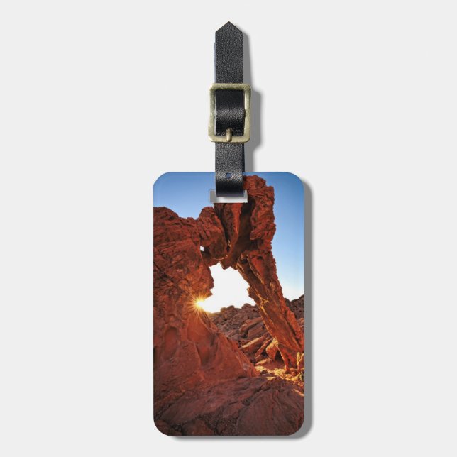Elefant-Felsen im Tal des Feuers Gepäckanhänger (Vorderseite vertikal)