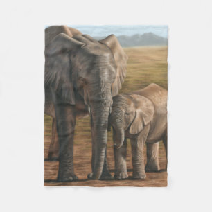 Elefant-Fleece-Decke Fleecedecke