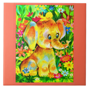 Elefant Fliese