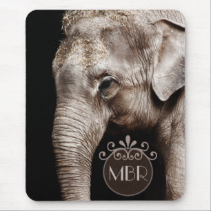 Elefant-Foto-Bild Mousepad