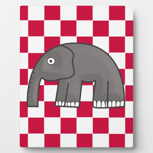 Elefant Fotoplatte (Vorderseite)