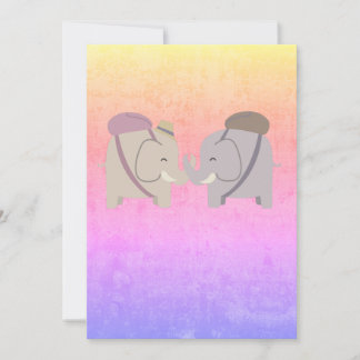 Elefant Freunde Dankeskarte