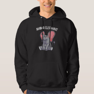 Elefant Für Frauen Mutter Wildtiere Indischer Elef Hoodie