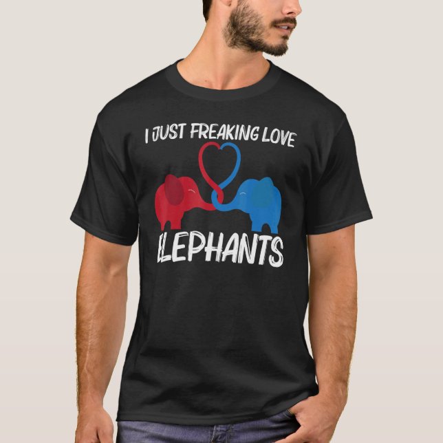 Elefant für Männer - Wildtier 6 T-Shirt (Vorderseite)