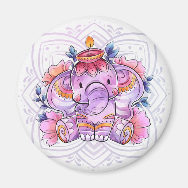 Elefant/Ganesh Magnet (Vorne)