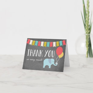 Elefant   Geburtstag Danke Karte