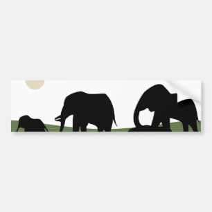 Elefant-gehender Autoaufkleber