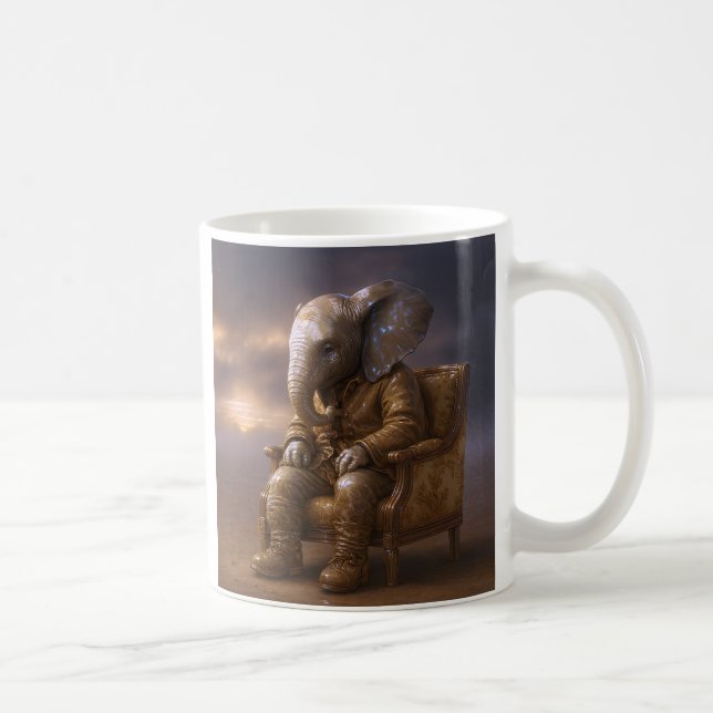 Elefant Gentleman Kaffeetasse (Rechts)