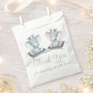Elefant Geschlecht Enthüllung Baby Shower Geschenktütchen