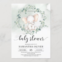 Elefant grüne Eucalyptus  Babydusche