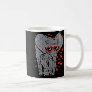Elefant Herz Gles Süßer Valentinstag Tierliebhaber Kaffeetasse
