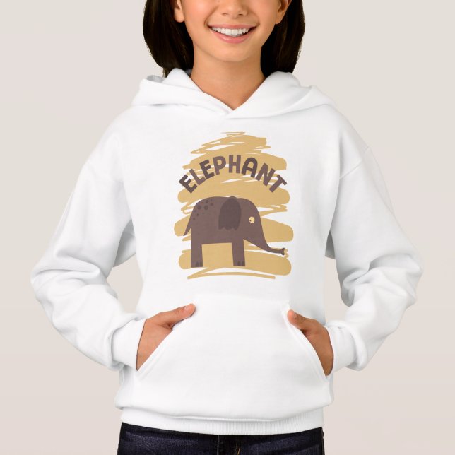Elefant Hoodie (Vorderseite)
