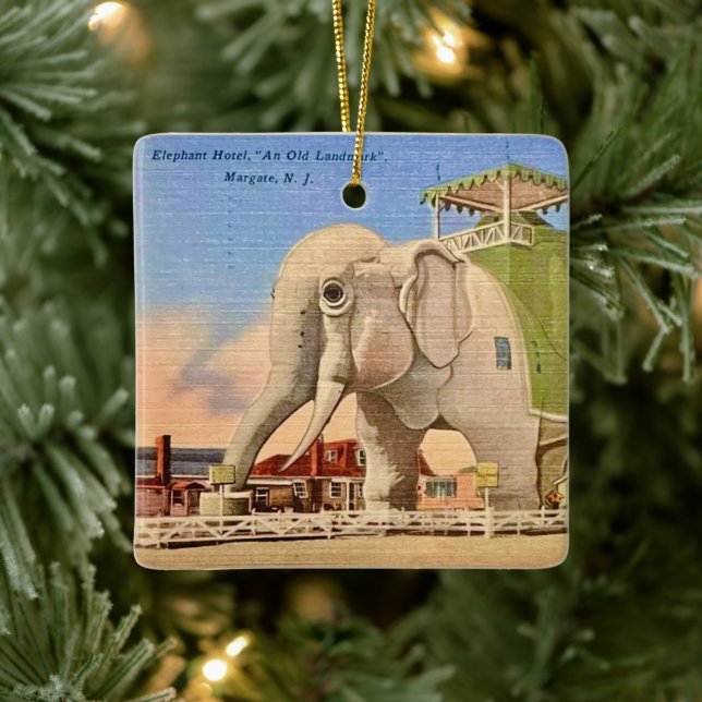 Elefant-Hotel Keramikornament (Baum)