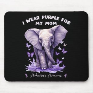 Elefant Ich trage Lila für meine Mutter Heimerheim Mousepad