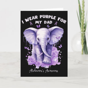 Elefant Ich trage Lila für meinen Vater Heimerheim Karte