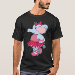 Elefant im Ballet mit Rock T-Shirt