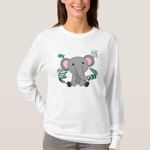 Elefant im Dschungel Niedliche Tiere für Kinder T-Shirt