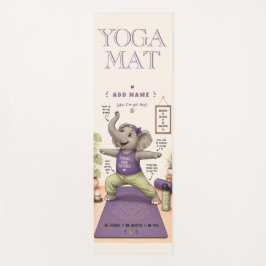 Elefant im Krieger-Yoga-Matte mit sanfter Stärke Yogamatte