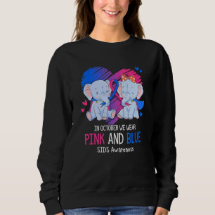 Elefant Im Oktober tragen wir Rosa und Blau Sids A Sweatshirt