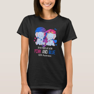 Elefant Im Oktober tragen wir Rosa und Blau Sids A T-Shirt