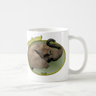 Elefant im Oval Tasse