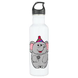 Elefant im Party mit Mikrofon Edelstahlflasche