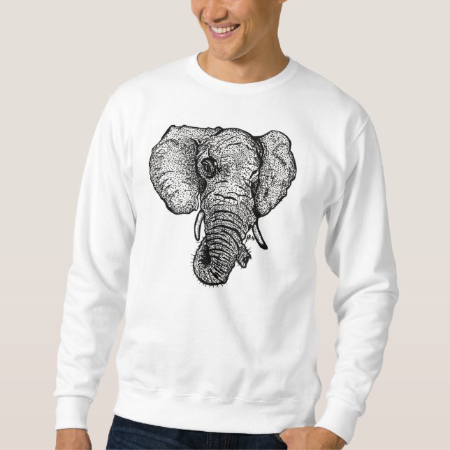 Elefant im Raum (Crew-Hals) Sweatshirt (Vorderseite)