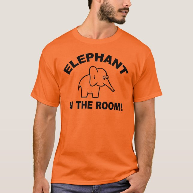 Elefant im Raum T-Shirt (Vorderseite)