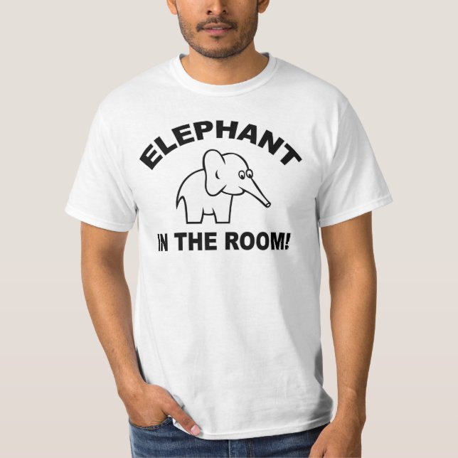 Elefant im Raum T-Shirt (Vorderseite)