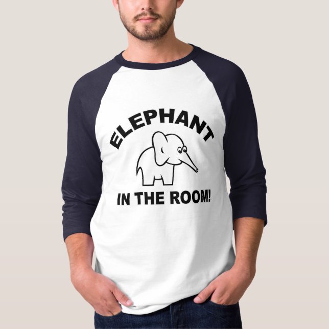 Elefant im Raum T-Shirt (Vorderseite)