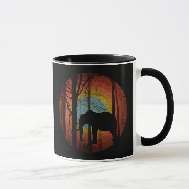 ELEFANT IM WALD FOREST TASSE (Rechts)