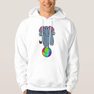 Elefant im Zirkus mit Zirkusball Hoodie
