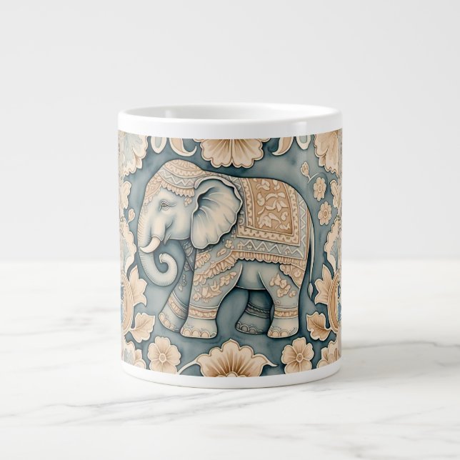Elefant in der Batik Bloom Spezialität Tasse (Vorderseite)