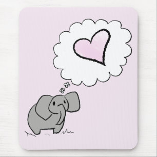Elefant in der Liebe Mousepad