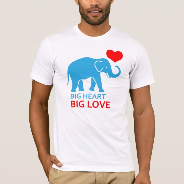 Elefant in der Liebe T-Shirt (Vorderseite)