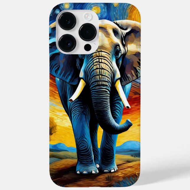 Elefant in der Sternennacht Case-Mate iPhone Hülle (Rückseite)