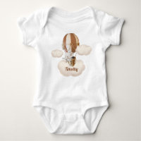 Elefant in Hot-Air-Balloon Baby Bodysuit
